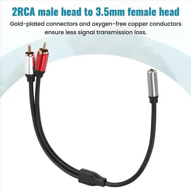 Main image of Cable Male to 3.5mm Female Audio Aux Cable 3.5mm Jack Cable for MP3 Phone Home Theater DVD Audio Cable