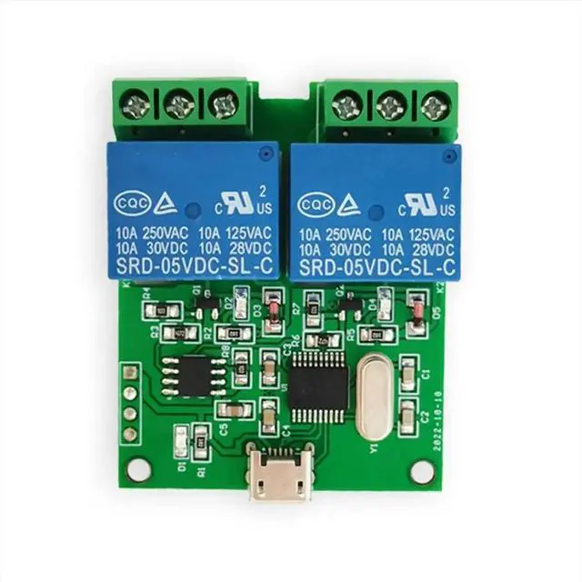 Alt view image 2 of 3 - LCUS-2 Type 2 Way USB Relay Module USB ligent Control Switch Computer Serial Port USB Control Relay