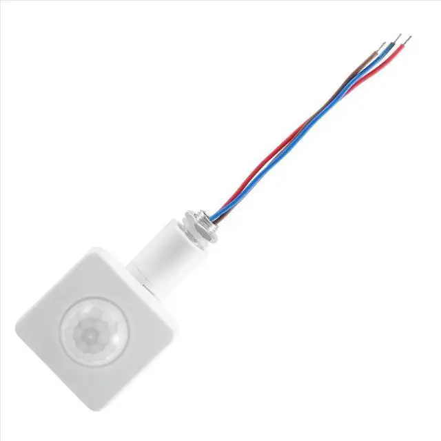 Alt view image 2 of 3 - 220V Mini Human Body Infrared Sensor Infrared Body Sensor Switch LED Flood Light PIR Motion Sensor Adjustable White