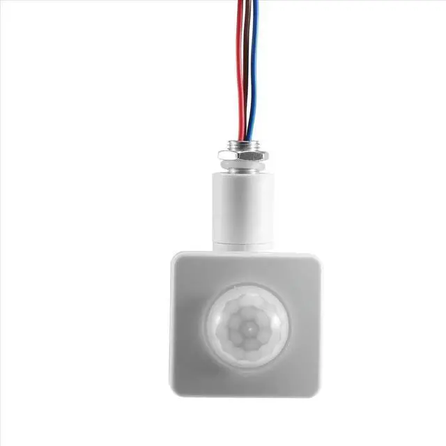 Alt view image 3 of 3 - 220V Mini Human Body Infrared Sensor Infrared Body Sensor Switch LED Flood Light PIR Motion Sensor Adjustable White