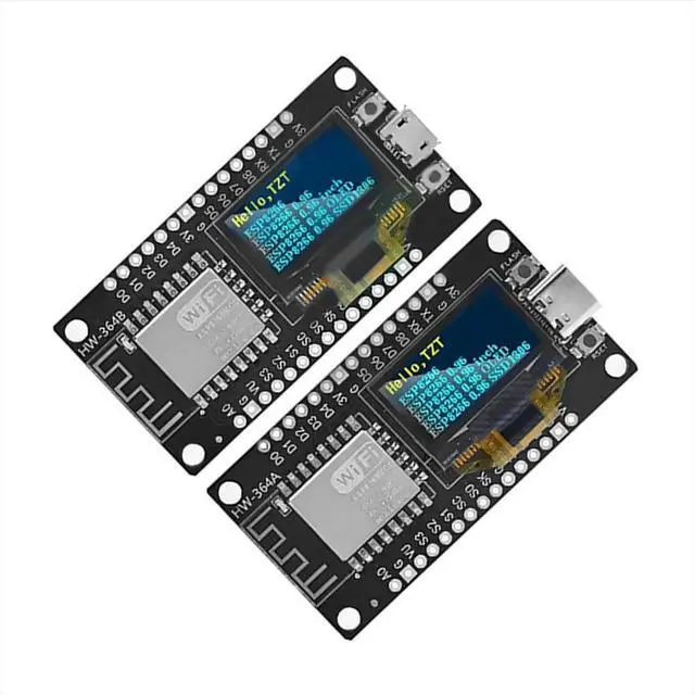 Alt view image 3 of 3 - ESP8266 V3 Development Board with 0.96 Inch OLED Display CH340 ESP-12F Module Parts for /Micropython A
