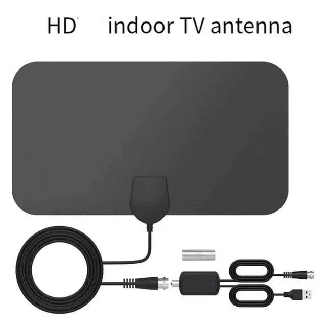 Alt view image 3 of 3 - HDTV Antenna Indoor Digital Amplified TV Antenna with Strong Signal Full HD TV Reception, 80 Miles Range