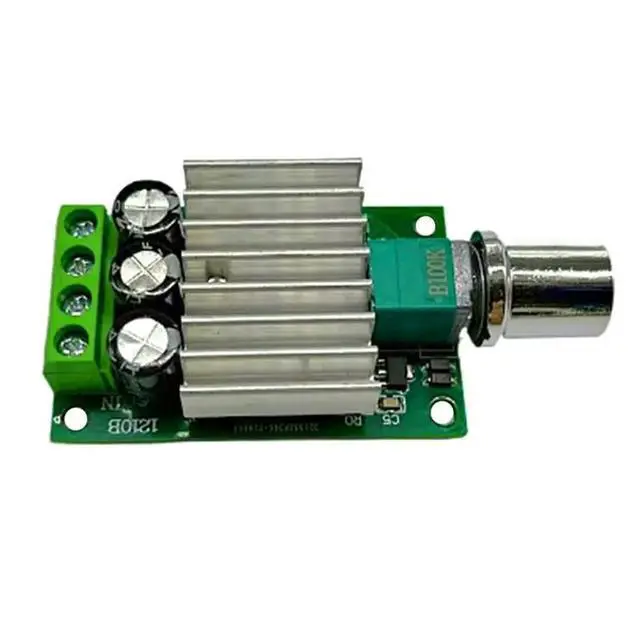 Alt view image 2 of 3 - PWM DC Motor Speed Controller 12V 24V 10A Adjustable Speed Regulator Dimmer Control Switch for Fan Motor LED Light