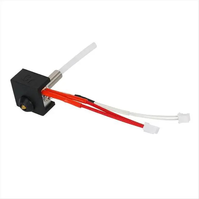 Alt view image 2 of 3 - For Neptune 3 Pro/Plus Hotend Kit Brass Nozzle Heated Block Heating Rod Thermistor PTFE Telfon Tube Kit Extruder Part