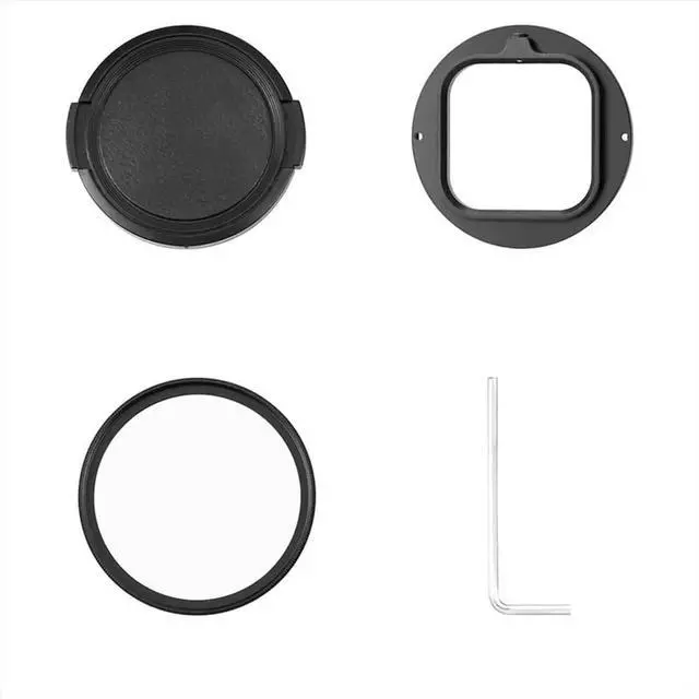 Alt view image 2 of 3 - For Pro 52mm UV Lens Filter Adapter Ring with Lens Cover Sports Action Camera Accessories