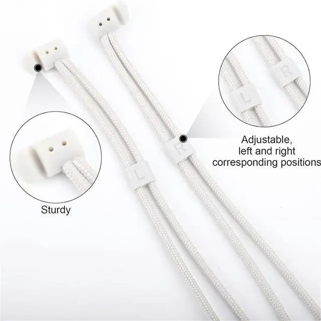 Alt view image 3 of 3 - Controller Strap for , White Replacement Wrist Straps Adjustable Hand Straps Easy Attach Wrist Lanyards