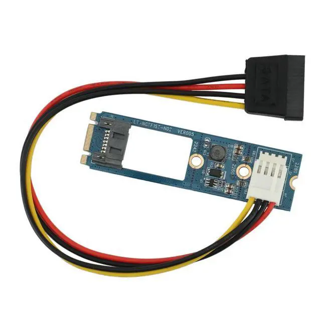 Alt view image 3 of 3 - M.2 NGFF SATA to 7 Pin SATA3 Card 7Pin SATA3.0 SSD Adapter Converter Card for NGFF 2242 2260 2280 SSD, B