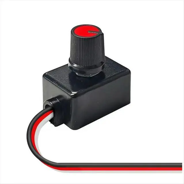 Alt view image 2 of 3 - Universal Dimmer Switch 12-24V Low Voltage Light Strip Dimmer for LED RV Lights Interior, Truck Ceiling Lights Strip