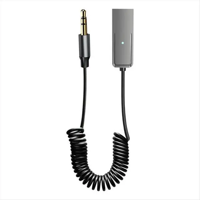 Alt view image 2 of 4 - AUX Bluetooth Adapter Car 3.5mm Jack Audio Transmitter 5.2 Receiver USB Dongle Cable Handsfree Car with Microphone