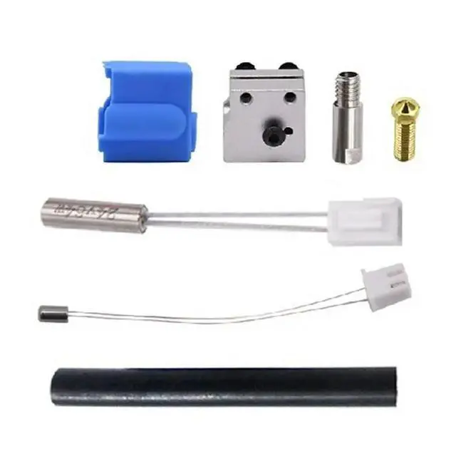Alt view image 2 of 6 - 3D Printer Parts for X1 & Genius 0.4mm Nozzle NTC100K Thermistor Heat Tube Heated Block