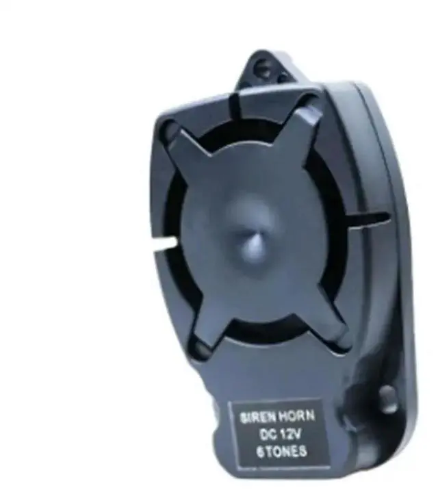 Alt view image 2 of 6 - Alarm Horn Siren Buzzer 12V Six-Tone 110 Points Small Size and Easy to Install High Decibel Flat Body Small Siren Horn