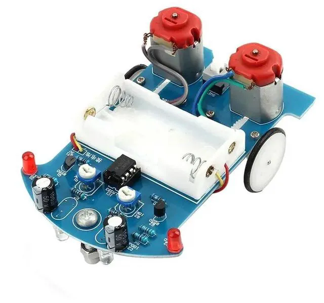 Alt view image 2 of 3 - Practice Soldering Learning Electronics Kit Car Project Kits Track Following RCar DIY Kit DIY Electronic Kit