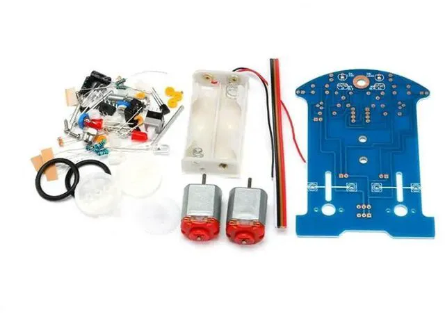 Alt view image 3 of 3 - Practice Soldering Learning Electronics Kit Car Project Kits Track Following RCar DIY Kit DIY Electronic Kit