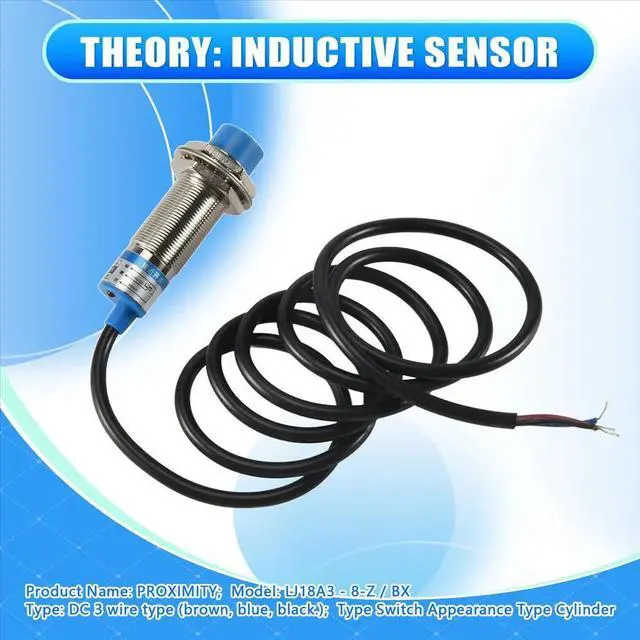 Main image of LJ18A3 - 8-Z / BX DC6-36V 8 mm Tubular Inductive PROXIMITY Sensor Switch Detector NPN