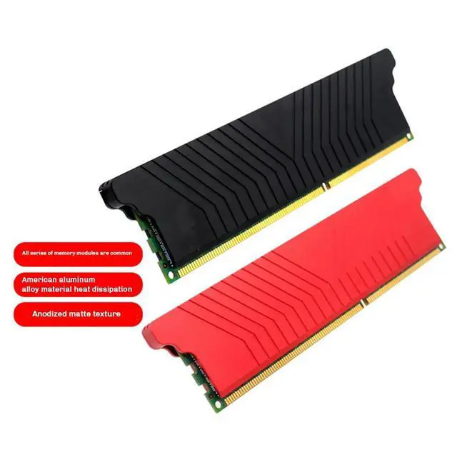 Alt view image 3 of 6 - Desktop Computer Single Dual-Sided Memory Radiator Aluminum Alloy l Radiator Memory Cooler Heat Sink Heatsink,A