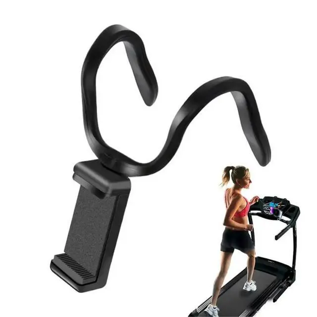 Alt view image 3 of 5 - Treadmill Phone Mount, Folding Walking Pad Machine Cellphone Bracket, Adjustable Holder for Gym Equipment, Shopping Cart