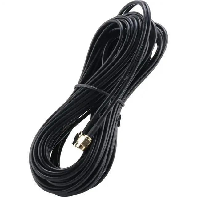 Alt view image 2 of 3 - 10m SMA Male to SMA Male M-M Connector Coaxial Pigtail RG174 Extension Cable Gold