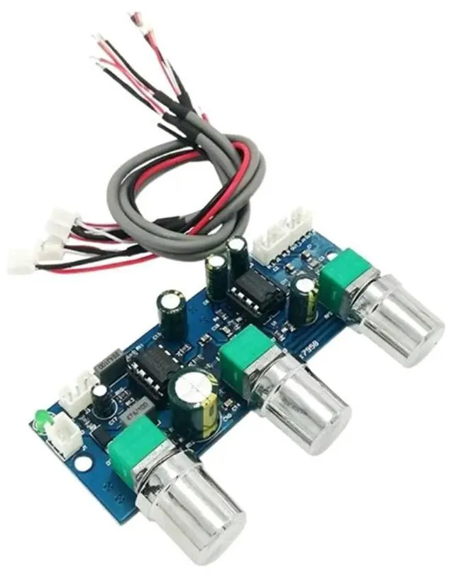 Alt view image 2 of 3 - NE5532 2.1 Channel Low Pass Filter Module for Subwoofer Systems 45BD,HiFi Audio Preamp Board with Crossover, Boost