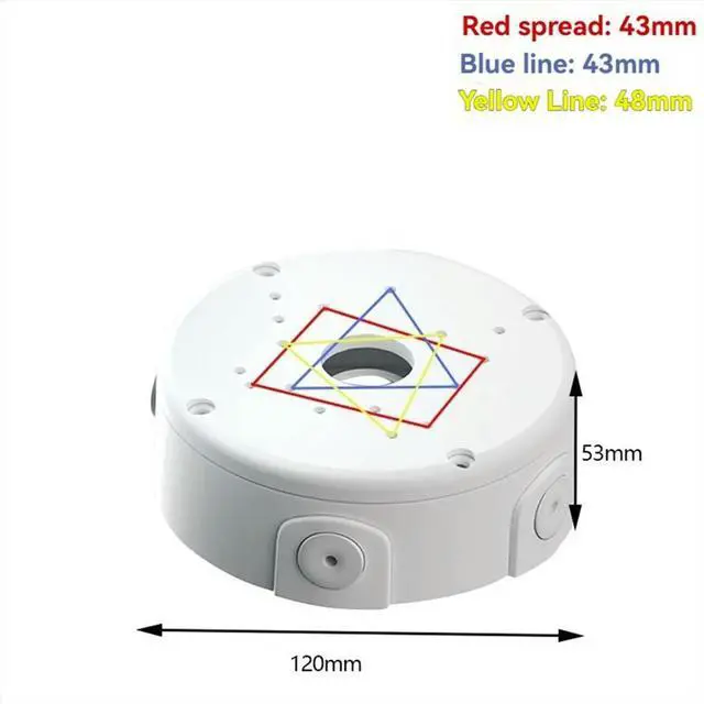 Main image of Camera Junction Box Cable Deep Base for Dome/IP Camera Waterproof Mount Bracket Plastic Base Surveillance Dome Brackets