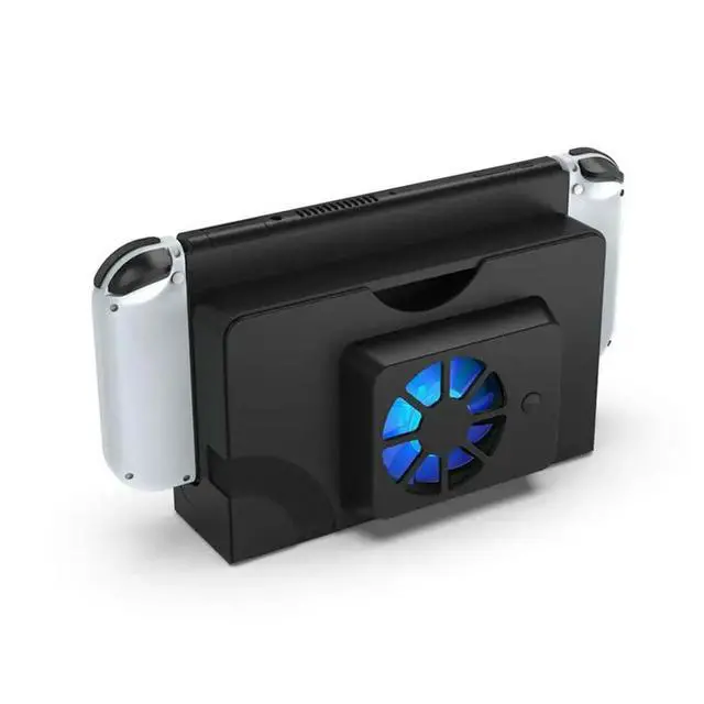 Alt view image 2 of 3 - For Switch OLED External Cooler Cooling Fan Host Stand Cooling Fan For Switch OLED Docking Station Replacement A
