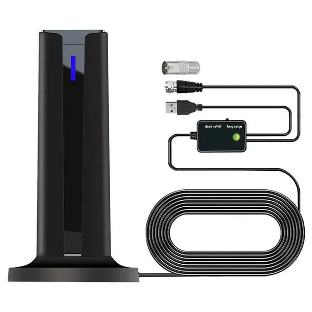 Alt view image 2 of 3 - 6000 Miles 25DBI Digital Antenna for TV Indoor with -Stick Base, 360°&Long Range Reception 4k 1080p for Local