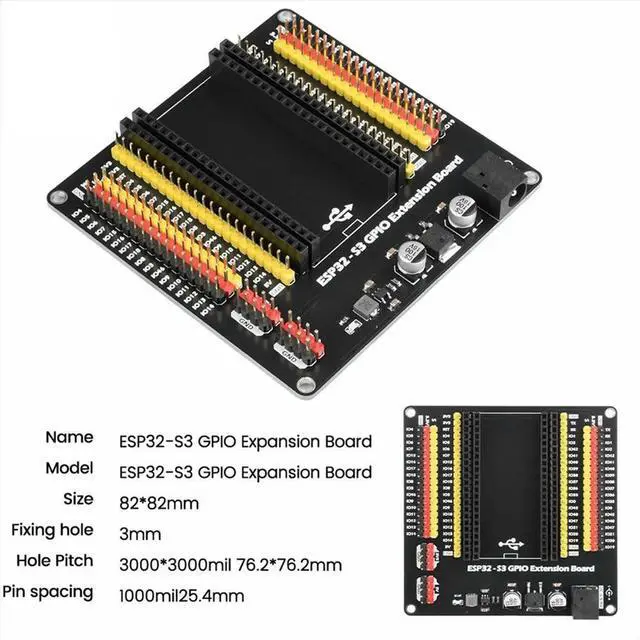 Alt view image 3 of 6 - Compatible with - or Development Board with the Same Pin - GPIO IoT Expansion Board DC5x2.1 Interface