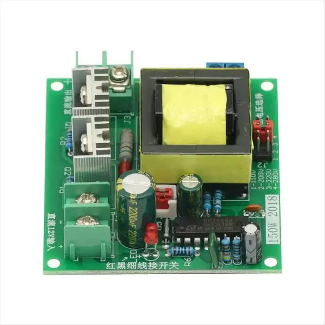 Alt view image 2 of 6 - 150W DC-AC Converter Booster Module 12V to 110V 200V 220V 280V 150W Inverter Boost Board Transformer Module