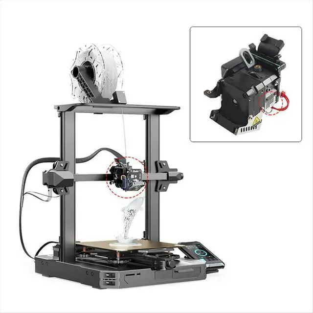 Alt view image 3 of 6 - For Sprite Extruder Aluminum Heating Block and Heat Sink Block and Throat 3D Printer Accessories