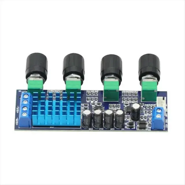 Alt view image 2 of 6 - XH-M577 TPA3116D2 Audio High Power Tone Op Amps DC 12-24V Dual-Channel Stereo 2 X 80W Digital Amplifier Board