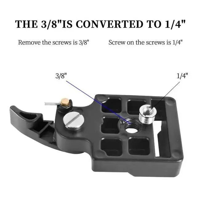 Alt view image 3 of 6 - Camera Quick-Change Plate With 1/4 Inch Screw For Manfrotto 200Pl-14 + Quick-Change Plate Clamp Camera Tripod Ball Head