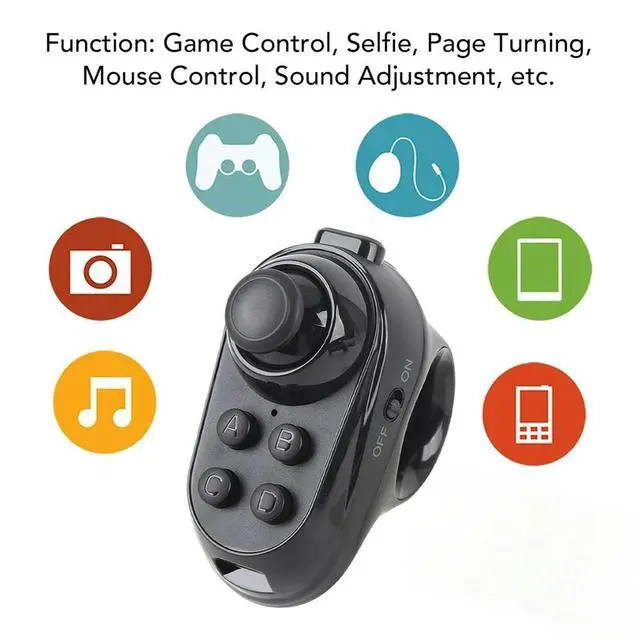 Alt view image 3 of 6 - phone Compatible For VR Controller, Suitable For VR, Tablet Remote Control Gamepad For Selfie Page Turning