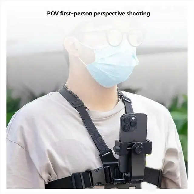 Alt view image 3 of 6 - For Phone 5pcs Action Camera Kit Head Strap Chest Straps Mount Adjustable