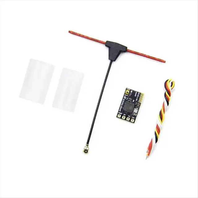 Alt view image 2 of 3 - ELRS Receiver 2.4GHz NANO ExpressLRS Receiver CRSF with T-Type Antenna for RC FPV Traversing Drones Parts