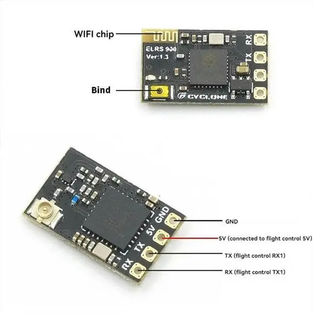 Main image of ELRS Receiver 2.4GHz NANO ExpressLRS Receiver CRSF with T-Type Antenna for RC FPV Traversing Drones Parts
