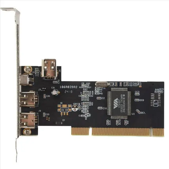 Alt view image 2 of 3 - 3 Port IEEE 1394 Firewire Card PCI Firewire Adapter IEEE 1394 PCI Controller Card for Desktop PC
