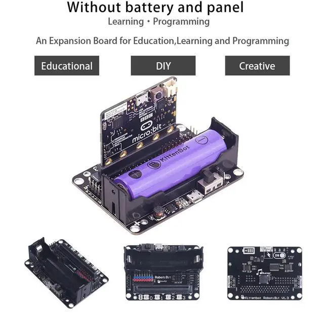 Alt view image 3 of 3 - for MICROBIT Expansion Board for Microbit Adapter Board Car Programming Robot DIY Expansion Python