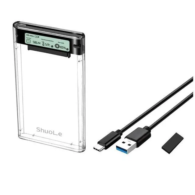 Alt view image 2 of 3 - USB3.2 External HDD Case 5Gbps 2.5 Inch Hard Disk Case Type-C SSD Enclosure SATA HDD SSD Case for Laptop PC