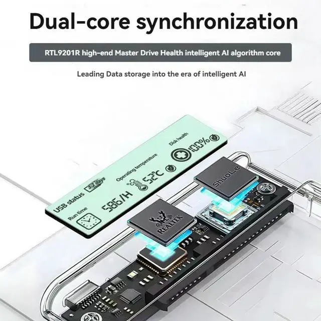Main image of USB3.2 External HDD Case 5Gbps 2.5 Inch Hard Disk Case Type-C SSD Enclosure SATA HDD SSD Case for Laptop PC