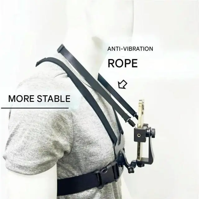 Main image of 7 in 1 Action Camera Kit Chest Strap Mount Phone Holder Adjustable Live Phone Strap Mount for Cycling Skiing