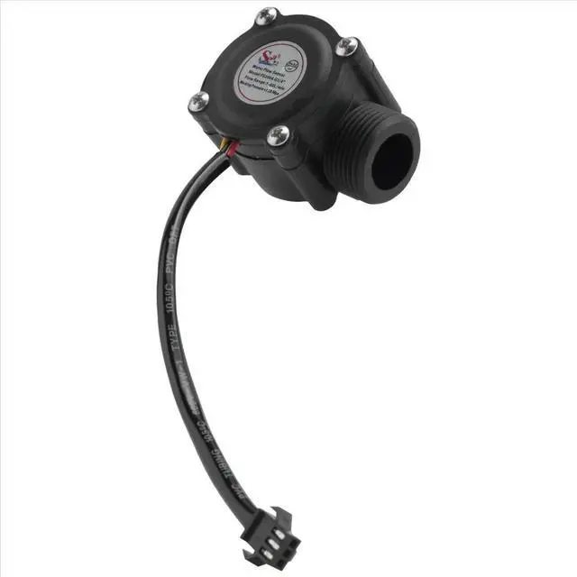Alt view image 3 of 3 - 1-60L/Min DC 5-24V Hall Effect Water Sensor Counter Meter FS300A