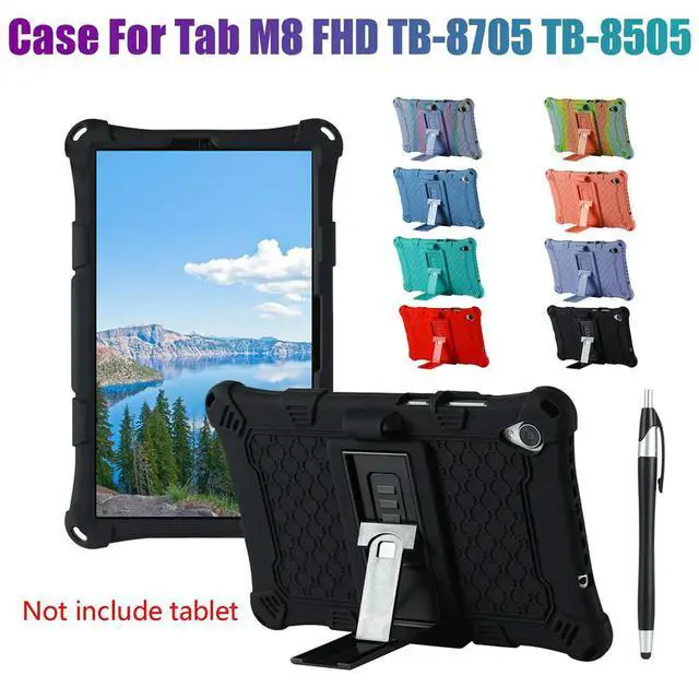 Alt view image 3 of 3 - Silicone Case for Tab M8 FHD TB-8705F Tab M8 HD TB-8505X/F 8inch Tablet Case for Tab M8 8705 with Pen(G)