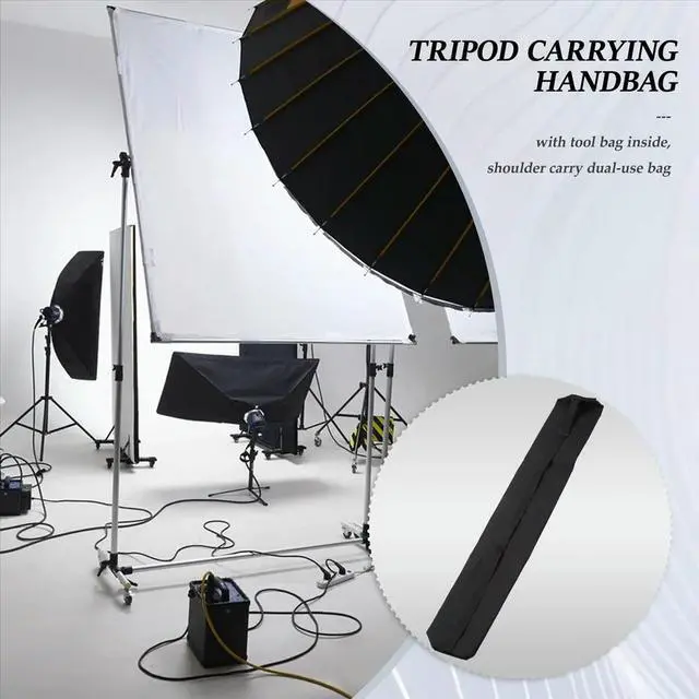 Alt view image 3 of 3 - Thicken Tripod Carrying Handbag Shoulder Bag Photography Light Stand Umbrella Case,10X10X110Cm