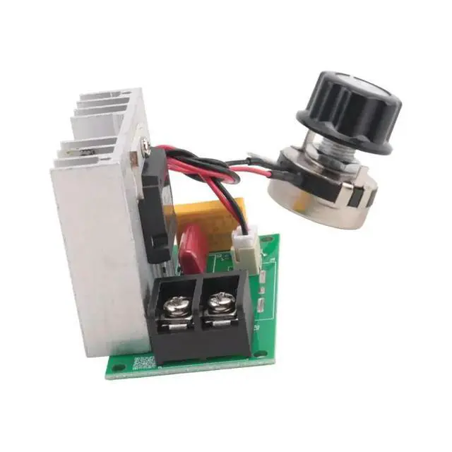 Alt view image 3 of 3 - Electronic Voltage Regulator 8000W AC 220V SCR Motor Speed Controller Dimming Speed Temperature Control