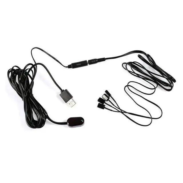 Alt view image 2 of 3 - IR Extender 1Pc IR Receiver + 4Pc IR Emitter Emitters Repeater Kit Infrared Remote USB Adatper