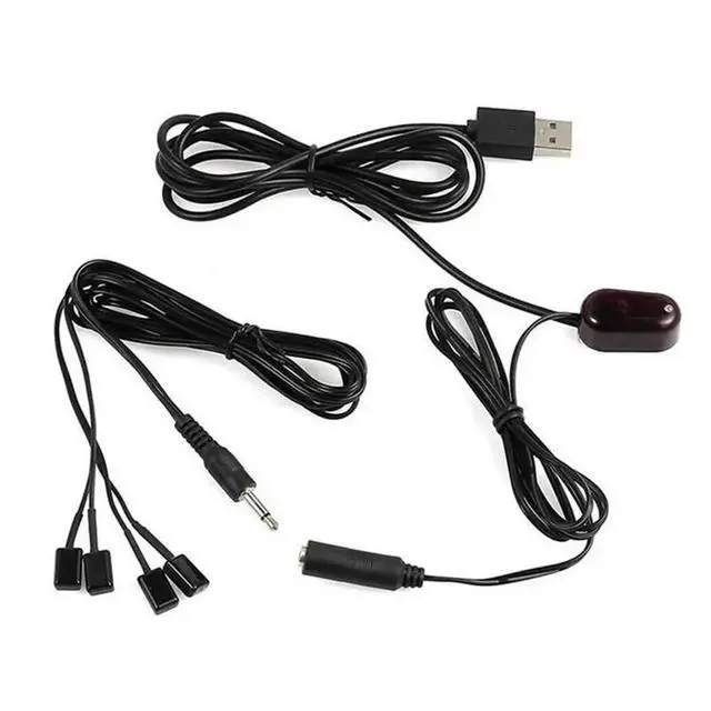 Alt view image 3 of 3 - IR Extender 1Pc IR Receiver + 4Pc IR Emitter Emitters Repeater Kit Infrared Remote USB Adatper