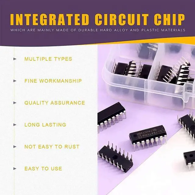 Alt view image 3 of 3 - 40Pcs(20Pcs 74Hcxx+20Pcs 74Lsxx) Series Logic IC Assortment Kit Digital Integrated Chip