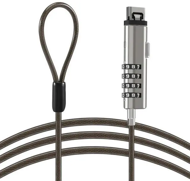 Main image of 4 Digital Universal Lock USB Laptop Security Cable Lock For Computer