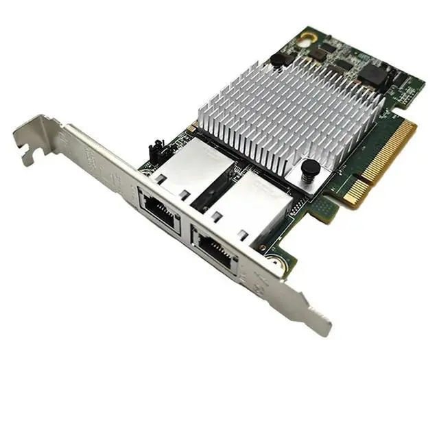 Alt view image 3 of 3 - 10G Double Port Ethernet Network Card X540-T2 PCIE-X8 X16 ork Extend Adapter Support for NAS
