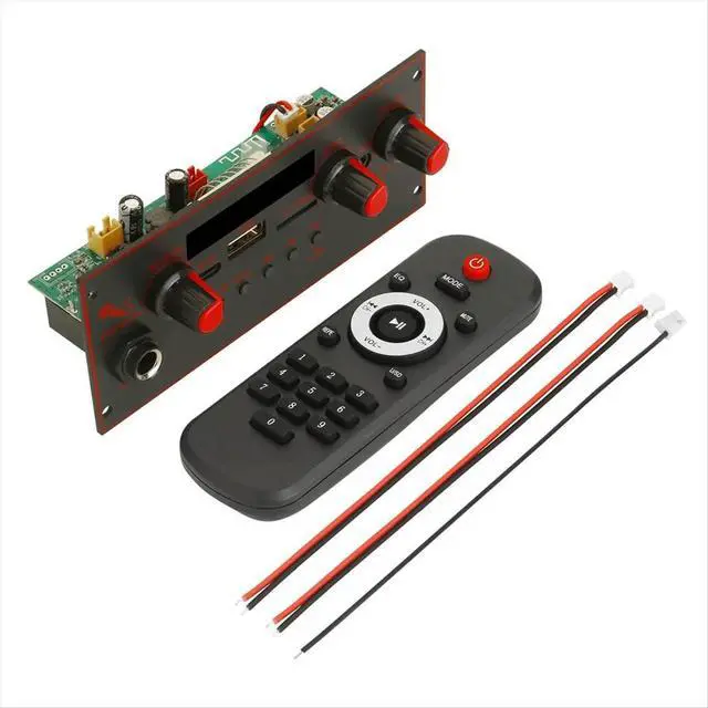 Alt view image 2 of 3 - Bluetooth 5.0 MP3 Decoder Board 10W Amplifier Audio Player 5V DIY MP3 Player Car FM Radio Module TF USB Mic Record