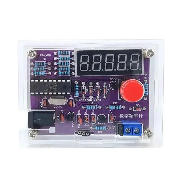 Alt view image 2 of 3 - Digital Frequency Meter Crystal Oscillator Measurement Circuit 1Hz-50MHz DIY Electronics Manufacturing Welding Kit